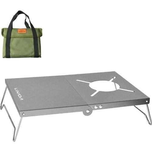 Lixada Outdoor Foldable Aluminum Alloy Table Portable Camping Table for Picnic Beach Outdoor Indoor