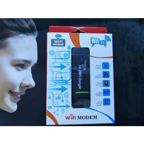 7.2Mbps USB WIFI Modem Hotspot Dongle 3G WiFi Router With SIM Card Slot For Car