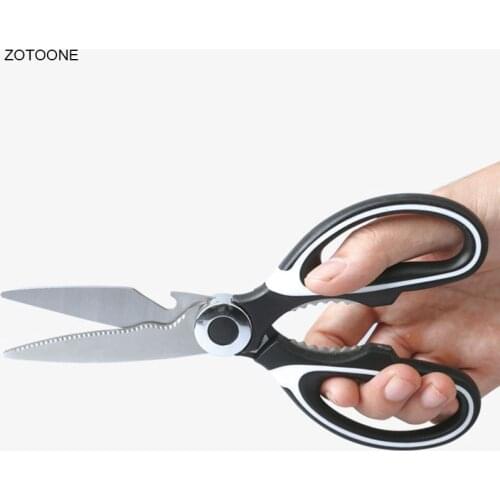 High Quality Sewing Tools Stainless Steel Kitchen Scissors Multi Purpose Shears Tool for Meat Vegetables Herbs DIY Scissor G