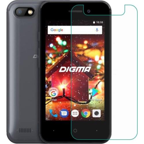 2PCS For Digma HIT Q401 3G Tempered Glass Protective 9H 2.5D High Quality ON Digma HIT Q401 Screen Protector Glass Film Cover