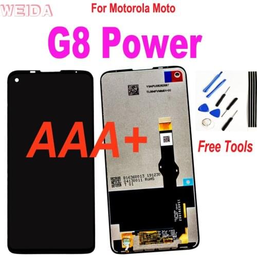 AAA+ 6.4" LCD For Motorola Moto G8 Power LCD Display Touch Screen Digitizer Assembly Replacement for Moto G8 Power Display Tools