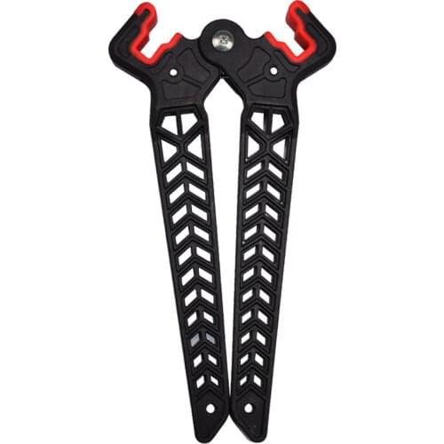 1 pcs Archery Bow Stand Compound Bow Holder Kick Stand for Archery 3D Shoot Range Target Hunting Shooting - Black color