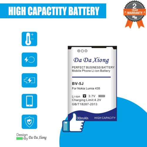 100% New High Quality 2250mAh BV 5J BV-5J BV5J Li-ion Phone Battery for Microsoft Nokia Lumia 435 532 RM1069 1071