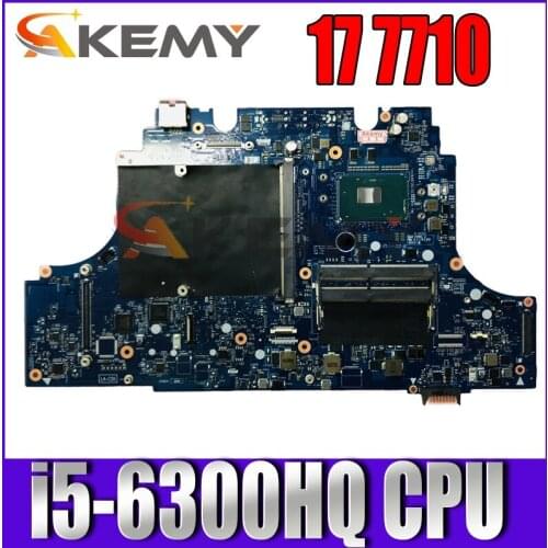 100% working FOR DELL Precision 17 7710 Motherboard i5-6300HQ 0V9RF2 CN-0V9RF2 V9RF2 AAPB0 LA-C551P working good