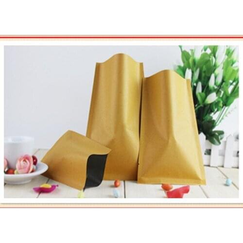 16cm*24cm,100pcs/lot,kraft bag without the zipper heat seal kraft bag for food Can be sealed with a manual heat sealer