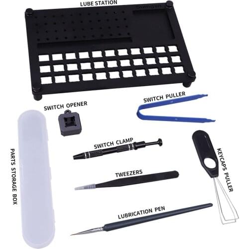 33 Lube Station Switch Tester Opener Acrylic DIY Double-Deck Removal Platform Keycaps Puller For Custom Mechanical Keyboard