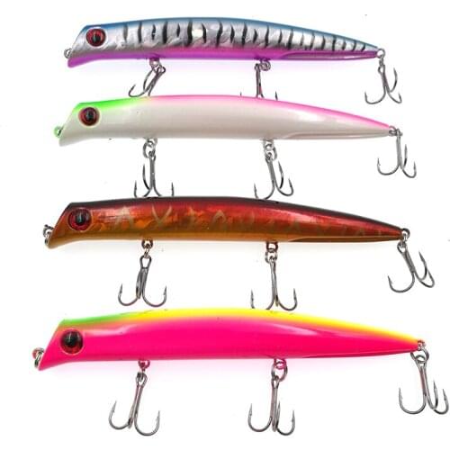 8Pcs Floating Popper Lure 12.6CM 16.3G Topwater Artificial Bait Pesca Fishing Wobblers Sea Fishing Tackle 6# Hooks Hard Bait