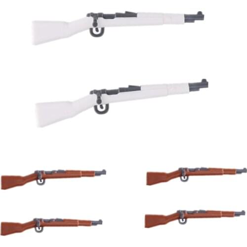 WW2 Printing Color Guns Building Blocks SWAT Military Soldiers Weapons 98K Gun Army Accessories Blocks Bricks Toys For Kids C194