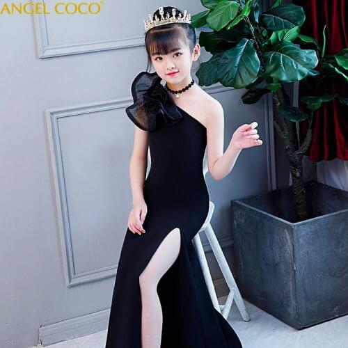 Mermaid Flower Girls Dress for Wedding Evening Children Princess Party Pageant Long Gown Kids Dresses for Girls Formal Clothes