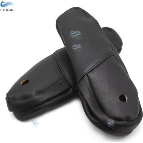 For Honda CRV 2007 2008 2009 2pcs Right & Left Black Microfiber Leather Side Seat Armrest Handle Decor Cover Protection Trim
