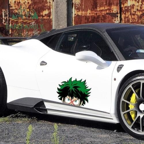 EARLFAMILY 43cm x 35.3cm For My Hero Academia Fine Decal Vinyl Material Car Stickers Motorcycle Scratch-Proof For JDM SUV RV