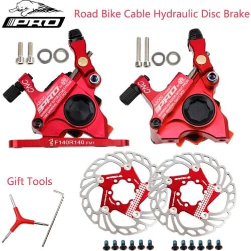 IIIPRO road bike cable pull hydraulic brake caliper bicycle flat-mounted oil brake brake disc