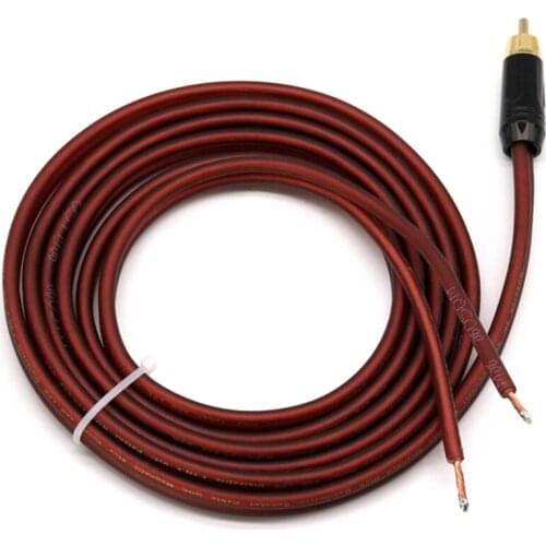 RCA Speaker Cable Bare Wire Speaker Wire To RCA Plug, Replace RCA Plug Connector Adapter To Bare Wire Open Audio Video