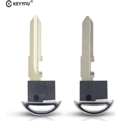 KEYYOU 10X Replacement Smart Card Emergency Blade Blank Insert Small Key For Mazda 3 6 CX-5 CX-7 CX-9 MX-5 CX MX RX 2006-2013