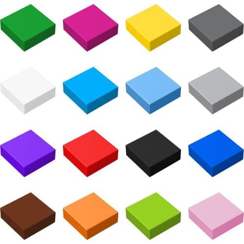 Little Builder 3070 MOC Thin Figures Bricks Tile 1x1 20pcs Building Blocks DIY Creative Assembles Particles Toys for Children