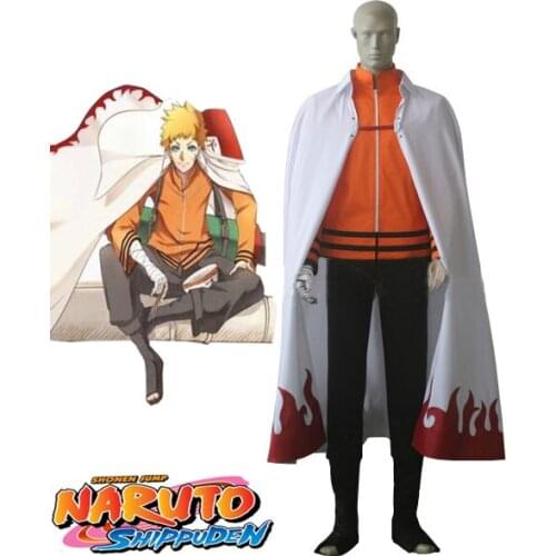 The last-Uzumaki Narut Seventh Hokage Cosplay Costume Custom Made