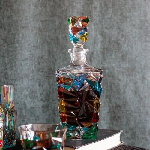 Italy imported enamel creative crystal handmade glass foreign wine glass water glass whiskey glass