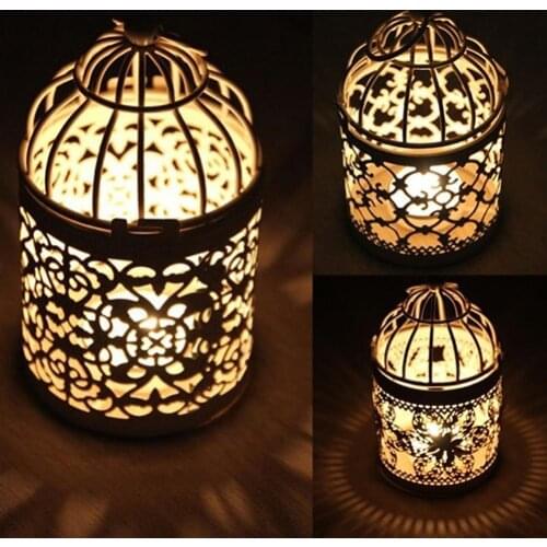 Moroccan Style Lantern Antique Moroccan Style Lantern Hollow Candle Holder Stand Wedding Romantic Decor Home Decor 2021