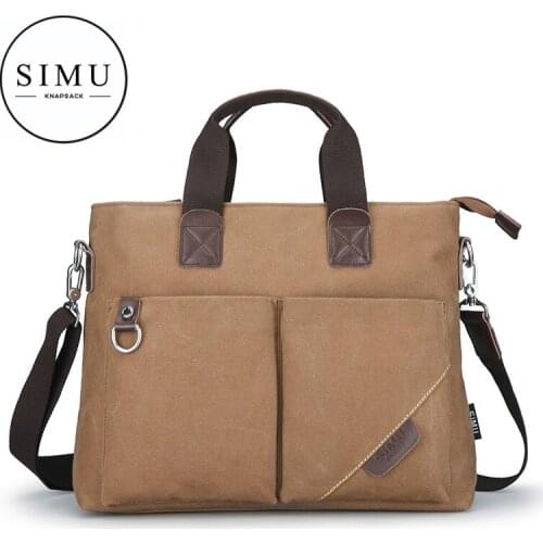 2021 canvas bag Chaozhou mens bag briefcase mens one shoulder backpack business messenger bag leisure computer bag