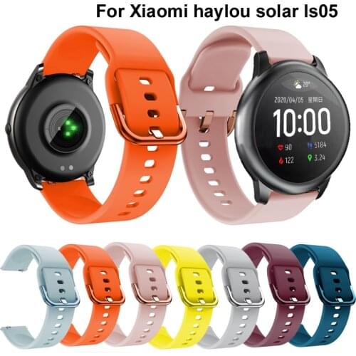 Soft Silicone Watchband Strap For Haylou Solar LS05 Strap Replacement Bracelet Accessory For Xiaomi Haylou Solar Smart Watch