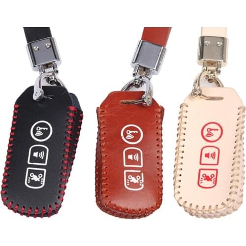 2021 New Car Key Case Genuine Leather Chain Keychain for remote Key Fob Leather Car Remote Key Case Cover Key for PCX150/125