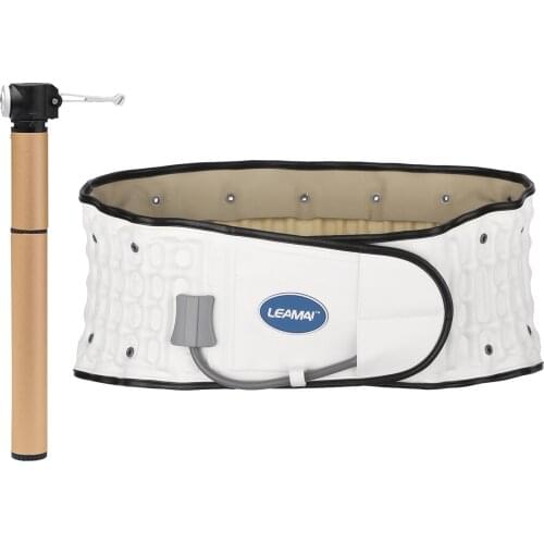 LEAMAI Lumbar Support Back Brace Stretcher Lumbar Traction Device Decompression Back Belt Waist Support Belt for Pain Relief