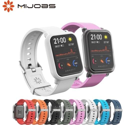 For Amazfit GTS 2 Mini Strap Silicone Wrist Band Bracelet for Huami Amazfit Bip U/GTR 42/Pop Waterproof for 20mm Smart Watch