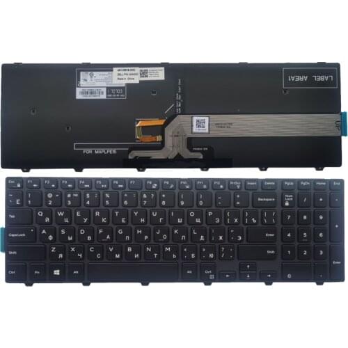 Russian/RU Laptop Keyboard for Dell 0KPP2C SN8234 490.00H07.0L01 SG-63510-XUA 0JYP58 490.00H07.0D1D NSK-LR0SW 1D 01 No Backlight