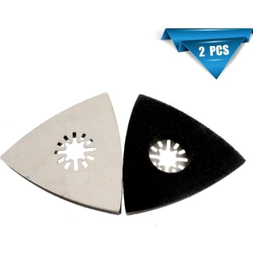80*80*80MM Multi-function Triangular Sanding Pad Polishing Sander Back-up Pad Saw Blades Oscillating Rotary Tools