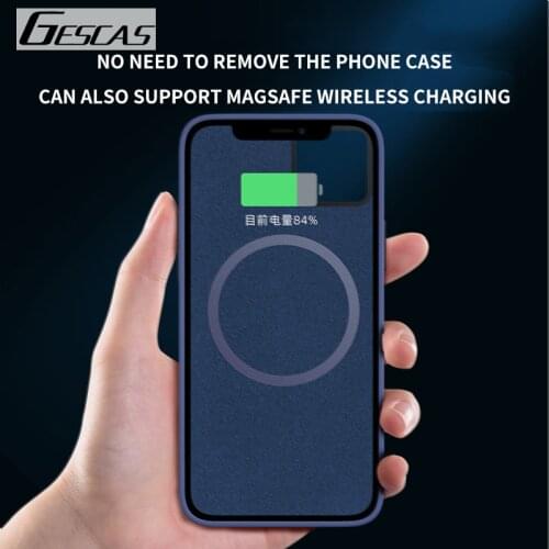 GESCAS Wallet Card Solt Bag For IOS Phone 12 Pro Max Mini Mag Safe Magnetic Fashion Card Holder For IOS Phone12 Mini
