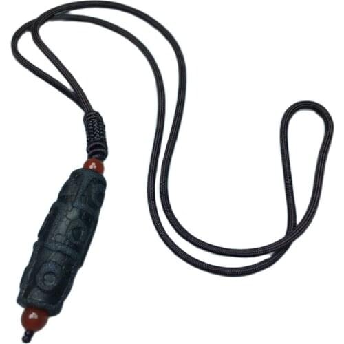 Old Tibetan Natural Agate Original Stone Nine-Eyed Dzi Beads To Pure Agate Original Necklace Pendant