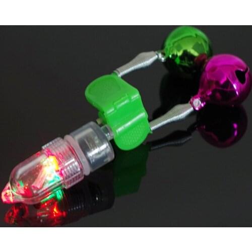Led Alarm Bell Light Fishing Rod Tip Alarm Light With Button Battery Fishing Tackle Tool Smart Sensor Pole Flash Bite Alarm Lamp