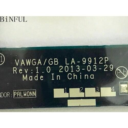 STOCK VAWGA/GB LA-9912P LAPTOP MOTHERBOARD FOR LENOVO G505 NOTEBOOK PC WITH E1-2100 CPU