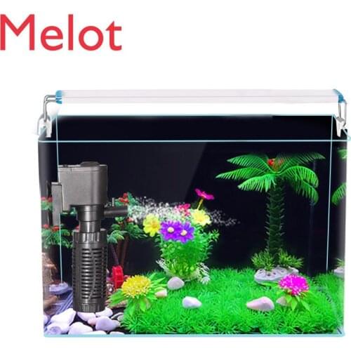 High-End Luxury Table Top Glass Fish Tank Home Living Room Aquarium Ecological Mini Glass Fish Globe Turtle Jar