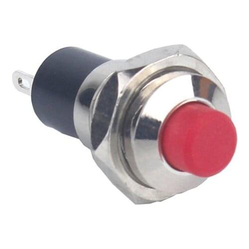 W01 Red small OFF-(ON) 0.5A 2 PIN momentary ON Start stop 7mm electrical push button