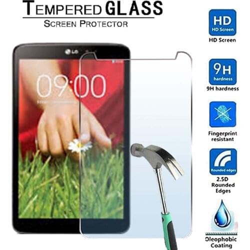 For LG G Pad 8.3 V500-Premium Tablet 9H Tempered Glass Screen Protector Film Protector Guard Cover