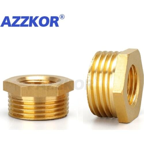 2 Pcs Brass Pipe Fitting Reducer Core Brass Inside and Outside Wire Core Accessories Copper Pipe Fitting1-2/3,2-3/4,3-4,4-6
