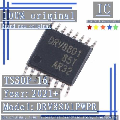 2021+100% Brand new original 5PCS-20PCS DRV8801PWPR DRV8801 TSSOP-16 2.8A Brushed DC Motor Driver Chip