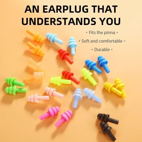5PCS Silicone Earplugs Sort Sponge Box Reduction Noise Device Ear Plugs For Sleep Night Dream Women Men Travel Relaxed Snoring