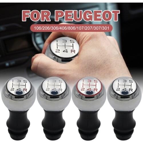 5 Speed Alloy MT Gear Shift Stick Knob For Peugeot 106 206 207 306 307 407 408 508 Car Accessories Dropshipping