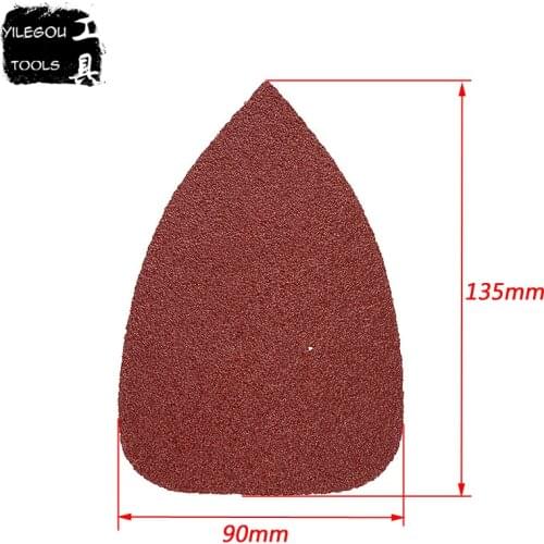 20 Pieces Abrasive Paper 90*135mm Triangle Sanding Paper 90mm x 135mm Flocking Sand Paper For Woodworking, Grit 60 320 600 1000