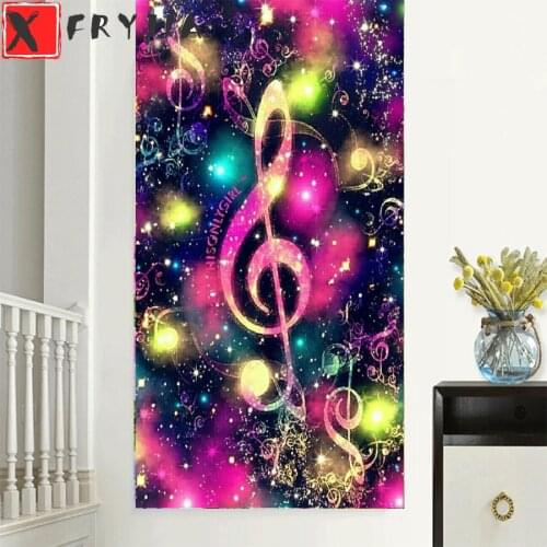 DIY Diamond Painting Colorful Music Note Space Galaxy diamond Embroidery mosaic Diamond cross stitch decor drop shipping decor