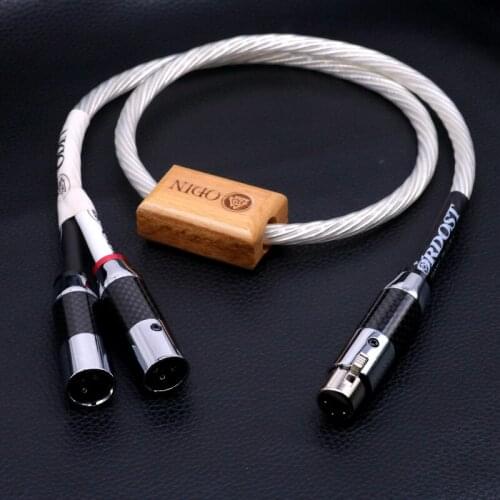 Nordost Odin Sterling Silver 1 XLR Female to 2 XLR Male XLR One Point Two Balanced Audio Cable