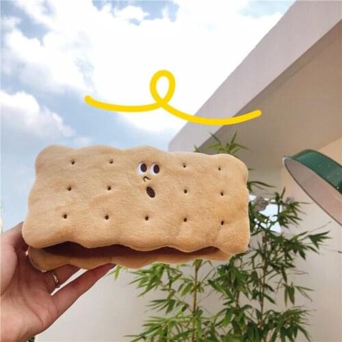 Bentoy Milkjoy Korea Biscuits Soft Cosmetic Cases Home Storage Fashion Ins Student Pencil Case Pen Holder Bags Large Popular