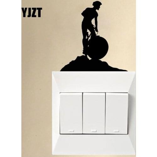 YJZT Bike Biker Extreme Sport Decor For Living Room Wall Stickers Vinyl Home Decor Switch Sticker 8SS2333