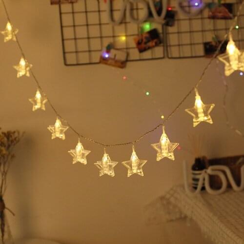 DIY Home Decorations LED Stars Light String Small Lanterns Room Decoration Birthday Christmas Decoration Lights Party Supplies
