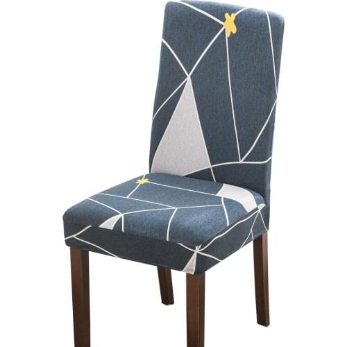 Dining Chair Cover Spandex Elastic Chair Cover Stretch Chair Seat Case for Wedding Hotel Banquet Removable Kitchen Cover 1 PC