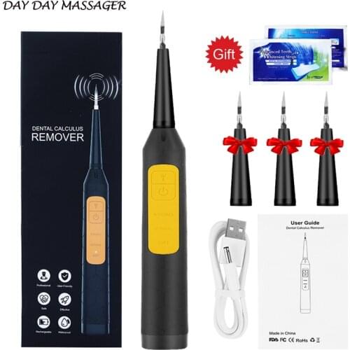 Electric Portable Ultrasonic Dental Scaler Tooth Calculus Tool Sonic Remover Stains Tartar Plaque Whitening Oral Cleaner Machine