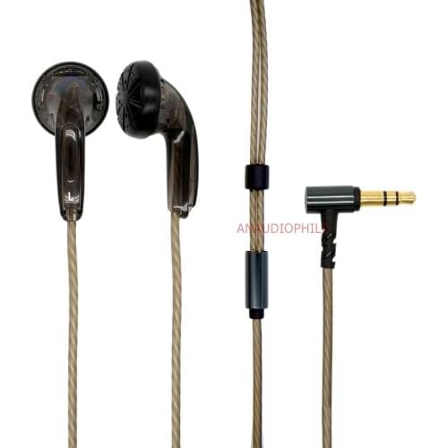 Hi-End In-ear Earphones HiFi 300 Ohms Flat Head Earphone Wired Earbuds Sliver Plated Wire Mobile DAC Portble Player