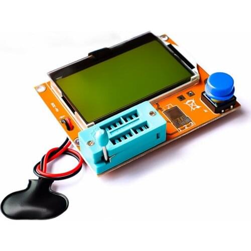 LCR-T4 Multifunctional Transistor Tester Capacitor Diode SCR Inductor Triode MOS Tube Meter Tester with 12864 Green Backlight